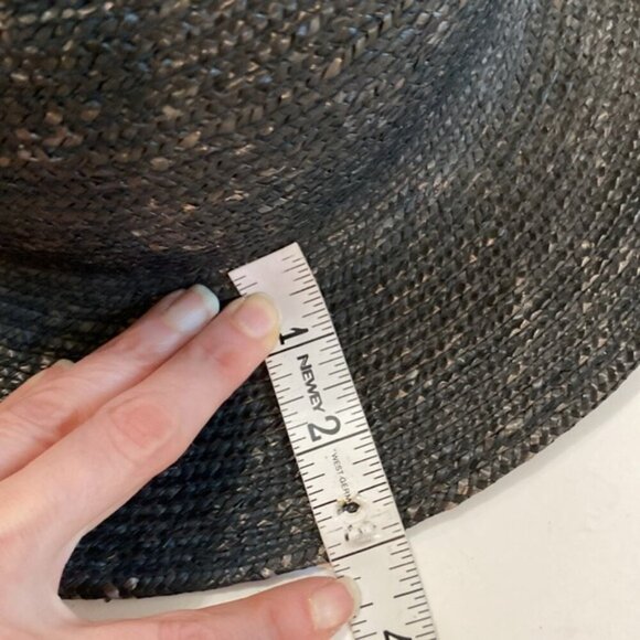 Festival Black Wide Brim Sun Hat - Picture 11 of 13